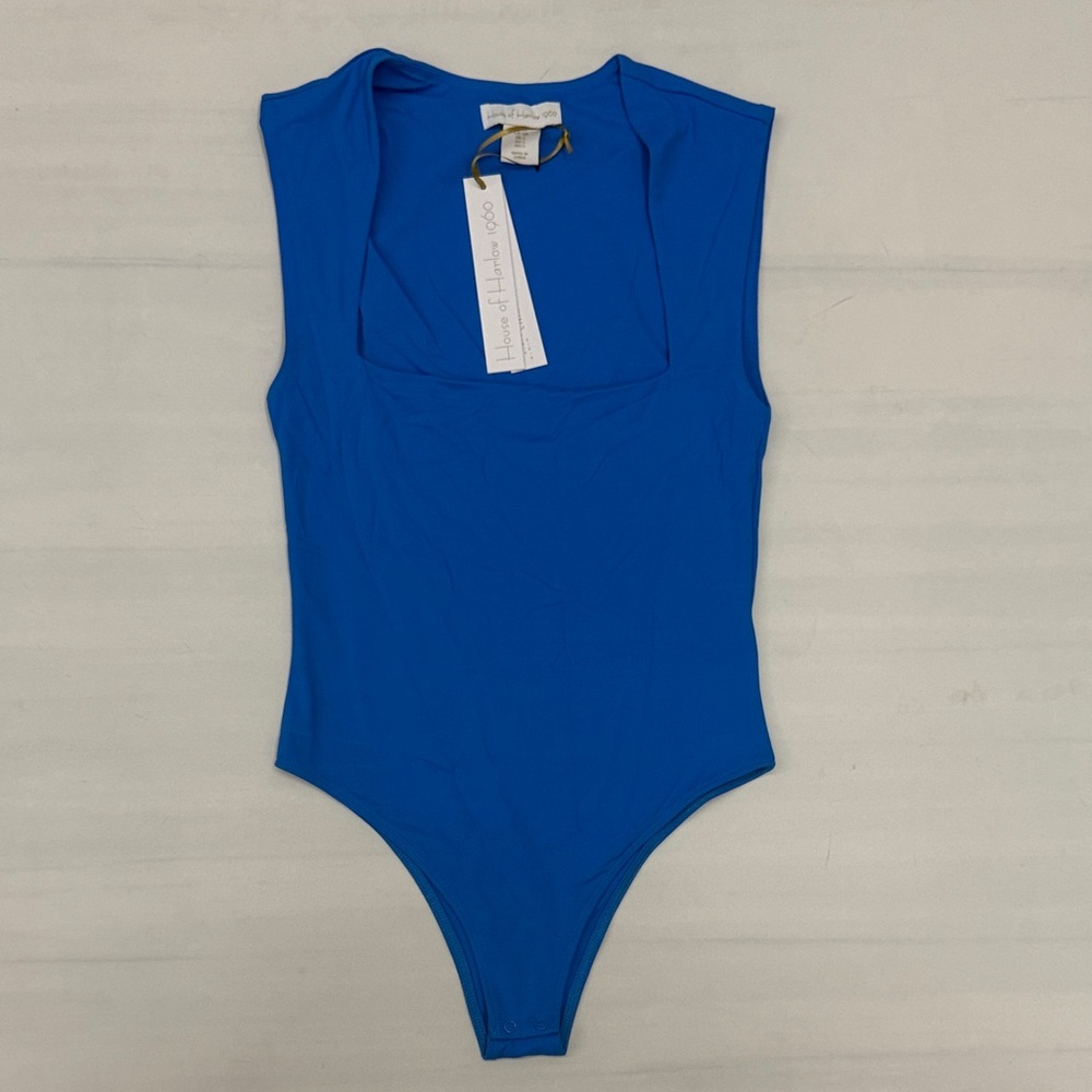 House of Harlow 1960 Blue Bodysuit